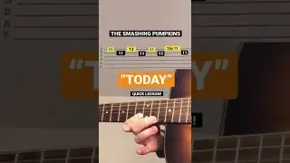 &ldquo;Today&rdquo;- Smashing Pumpkins Intro Lesson #thesmashingpumpkins #guitarlesson #guitartabs #90srock
