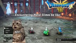 Encountering Metal Slimes in Dragon Quest 3 HD-2D Remake