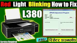 How to solve epson l380 service required problem