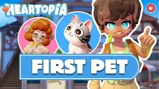 ADOPTING MY FIRST PET IN HEARTOPIA | New Cozy Life Sim 🐱