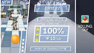 Rolling Sky | Official - Zone 22 (OFFICIAL-LV.173) [100% Perfect way] ★★★★