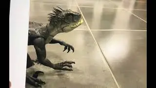 Dino hybrid battle  (no blood or gore) zero noise 