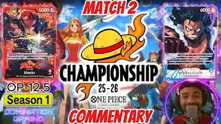 [OP12.5] Shanks Vs B/P Luffy | Championship 25-26 Season 1 | Round 2 | One Piece Trading Card Game