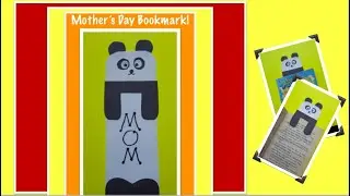 Easy Paper Panda Bookmark for Mother's Day