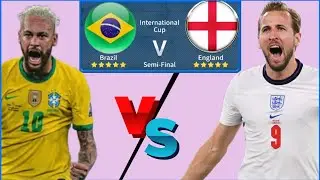 Brazil 🇧🇷 vs 🇫🇴 England | International Cup | DLS 22 | Dream League Soccer 2022 Gameplay