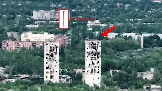 GMLRS Rocket Target Radar Equipment On Top Of High Rise Building