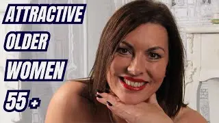 Choose Me! Natural Older Women Over 55 Raven Attractively Dressed! Stockings, Mini Skirt, High Heels
