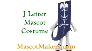 Letter J Custom Made Mascot Costume produced for the Journey Kids Club