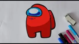 How to Draw AMONG US Game Character #battuarts