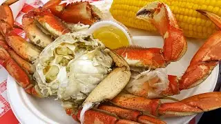 Вкусный ужин с крабами на фестивале крабов в Дангенессе 2025