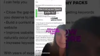 How to set up your Upwork profile- tip 2
