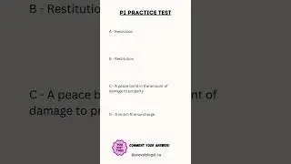 Paralegal Exam Prep Sample Question #p1 #ontario