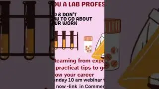 Lab professionals learn and grow fast - demand is high register now to know more