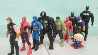 The Avengers of Hero Action Figure Black Panther, The Flash, Thor, Unicorn, Batman, Hulk, Venom