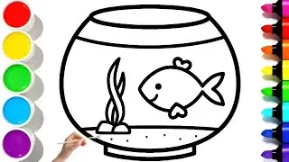 🐟 Как нарисовать аквариум _ Простое пошаговое руководство