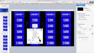 Keynote Jeopardy Template - Customizing Columns (MacTemplates.com)