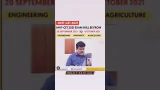 # date of MHT CET 2021 exam 😊👍