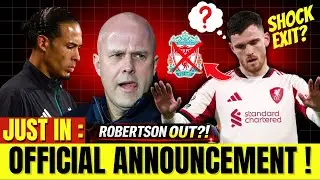 CONFIRMED! 🚨 ROBERTSON OUT? 😱 ROBERTSON FUTURE, VAN DIJK VERDICT & ARNE SLOT NEW HERO LIVERPOOL