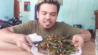 MASAK/MAKAN OSENG BELUT CABE IJO