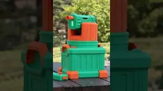 Remote-Controlled Water Turret | 3D Printed & CyberBrick Powered!