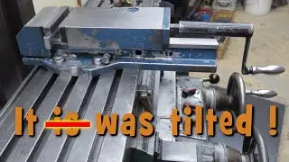 Straightening my tilted Hilma R&ouml;hmheld machinist vice