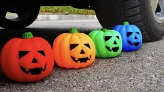 Experiment Car vs 32 Rainbow Water Balloons | Crushing Crunchy & Soft Things by Car | EvE