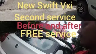 NEW SWIFT SECOND SERVICE || HOW TO DO  FREE SERVICE OF NEW SWIFT VXI || HOW SHOWROOM DO SERVICE