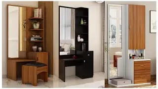 Modern Dressing Table Design For Bedroom |Wooden Dressing Table Mirror Drawers Storage Console Table