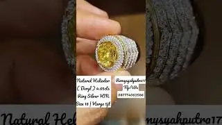 Istimewa 😍 | Natural Heliodor ( Beryl ) 4.65cts Ring Silver HM Size 18 | Harga 5jt