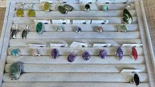 08/22/2025. JEWELRY IN SILVER FROM MASTER OLGA: KYANITE, AQUAMARINE, HELIODOR, CHAROITE, RHODONIT...