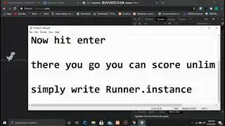 how to hack google chrome DINO game