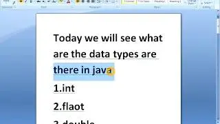 dataTypes in java