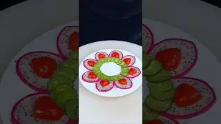 Cucumber Tomato Magic|Creative Food Carving IdeasFresh Fusion Art#Cucumber and Tomato Carving Design