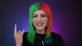 Dyeing my hair Rainbow & Lime Green 🌈💚