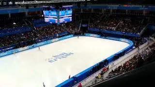 SOCHI OLYMPIC FIGURE SKATING LADIES FINAL GROUP WARM UP