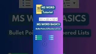 Word Tips: Bullet Points & Numbered Lists Explained