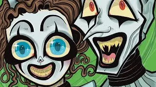 terrifier 2 - art the clown and the little pale girl - speedpaint.