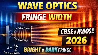 FRINGE WIDTH | TYPES  BRIGHT AND DARK  FRINGE | class 12 physics|optics