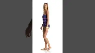 Tommy Bahama Sunset Sky Bandeau One Piece Swimsuit | SwimOutlet.com