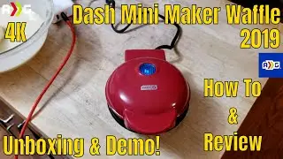 Dash Mini Maker Waffle Review & Demonstration | 4K |