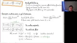 [Cosmology 11/12/2025] 11f) Linear structure formation: moving to Fourier space