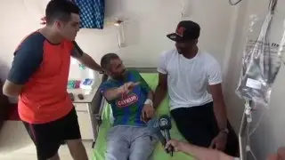 &Ccedil;aykur Rizespor Leonard Kweuke Hasta Ziyareti