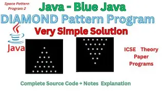 Program for Printing Diamond Shape Pattern in Java | Java Program to Diamond Pattern