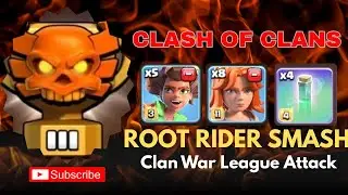 Day 1 of CWL Attack strategies ||Root Rider Spam||#clashofclans #war #gaming 