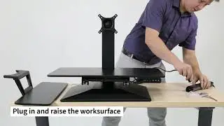 Solace Electric Standing Desk Converter Installation