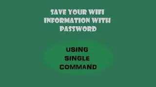CMD: Store all WiFi passwords in Files using a Single Command | Windows 8 | 10