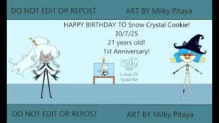 HAPPY BIRTHDAY TO Snow Crystal Cookie! Jinx | Jinx Gaming | Speedpaint