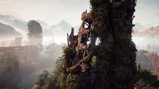 Horizon Zero Dawn | Ambience - View of Devil's Thirst | Relaxing Sounds & Visuals