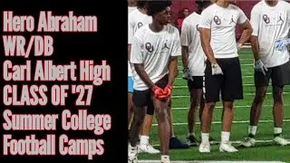 Hero Abraham (WR/DB) Class'27 at OU, ECU, & SWOSU Football Camps 2025
