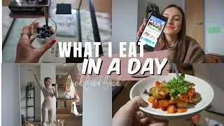 REALISTIC WHAT I EAT IN A DAY & EXERCISE ROUTINE IN LOCKDOWN | AD | ames banks